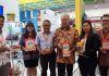 Menteri Perdagangan Enggartiasto Lukita bersama Team Kokola Group pada acara TEI 2018 tang bertujuan meningkatkan ekspor secara berkesinambungan dan mendiversifikasi pasar ekspor.